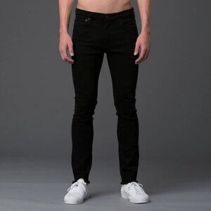 Agolde Men's Splinter Black Raw Hem Premium Denim Slim Jeans size 34